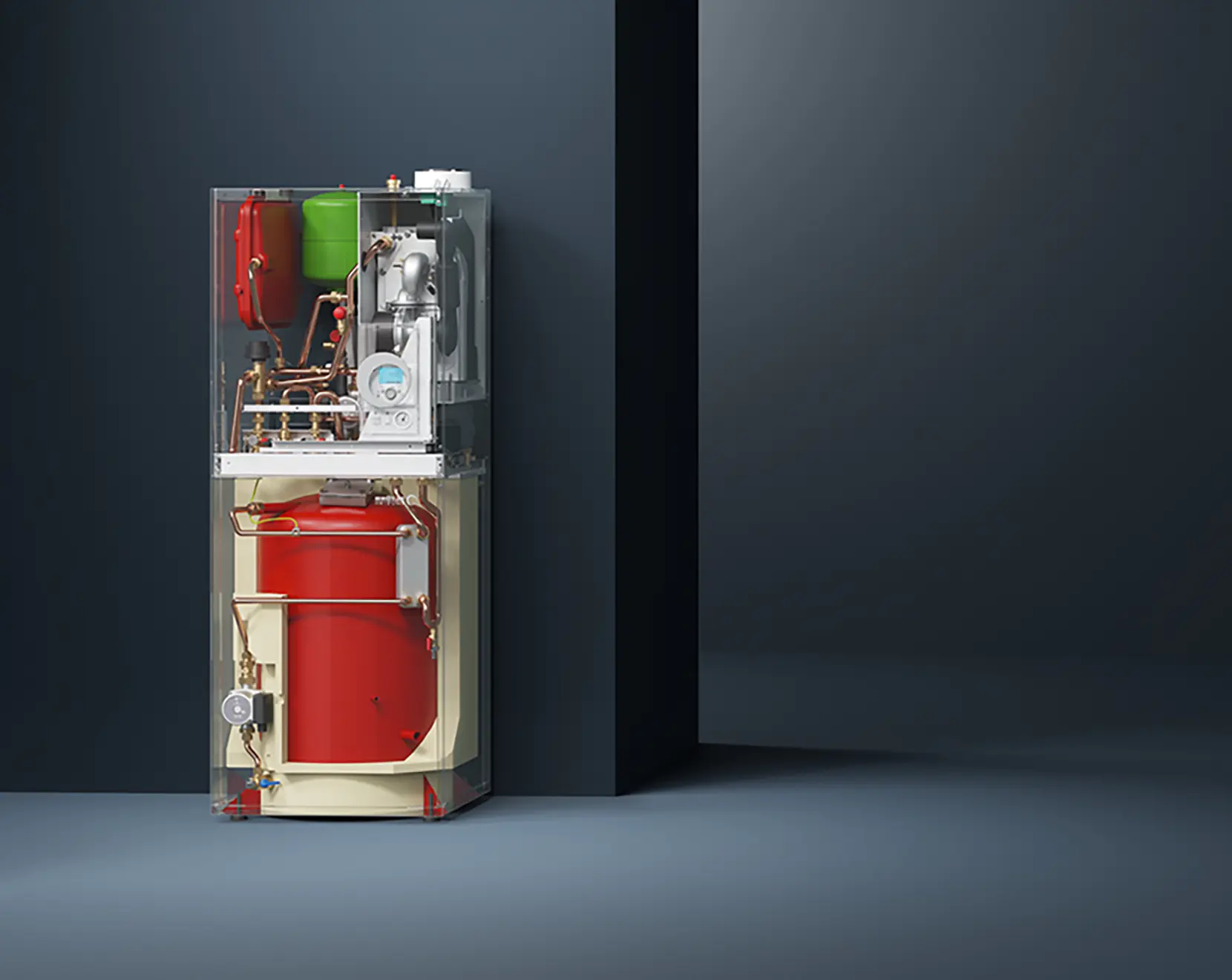 Kocioł kondensacyjny stojący w środku - Broetje BBS Evo - Wizualizacja