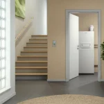 Ładny piec gazowy kondensacyjny stojący w kotłowni Broetje BBS-Evo