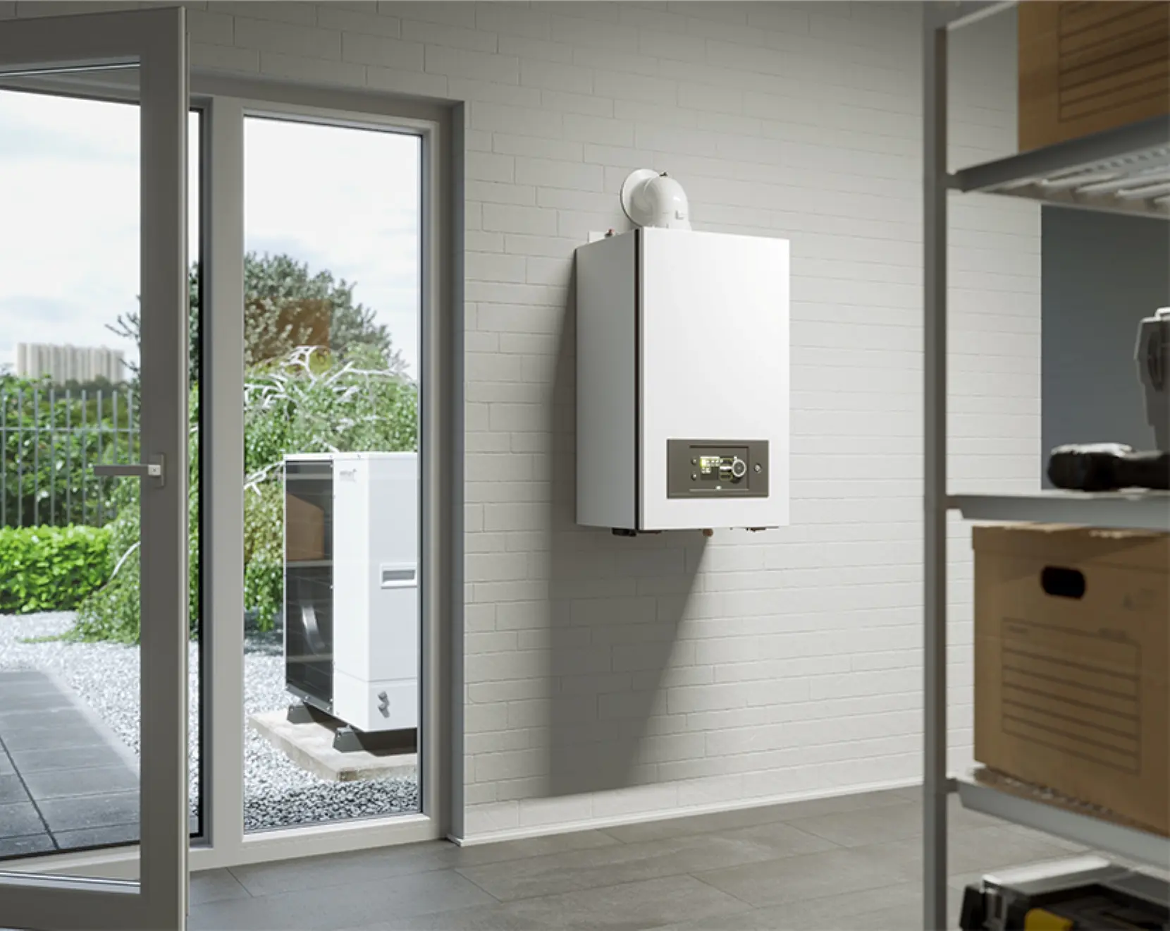 Kocioł kondensacyjny gazowy wiszący na ścianie Broetje WGB 50-110i