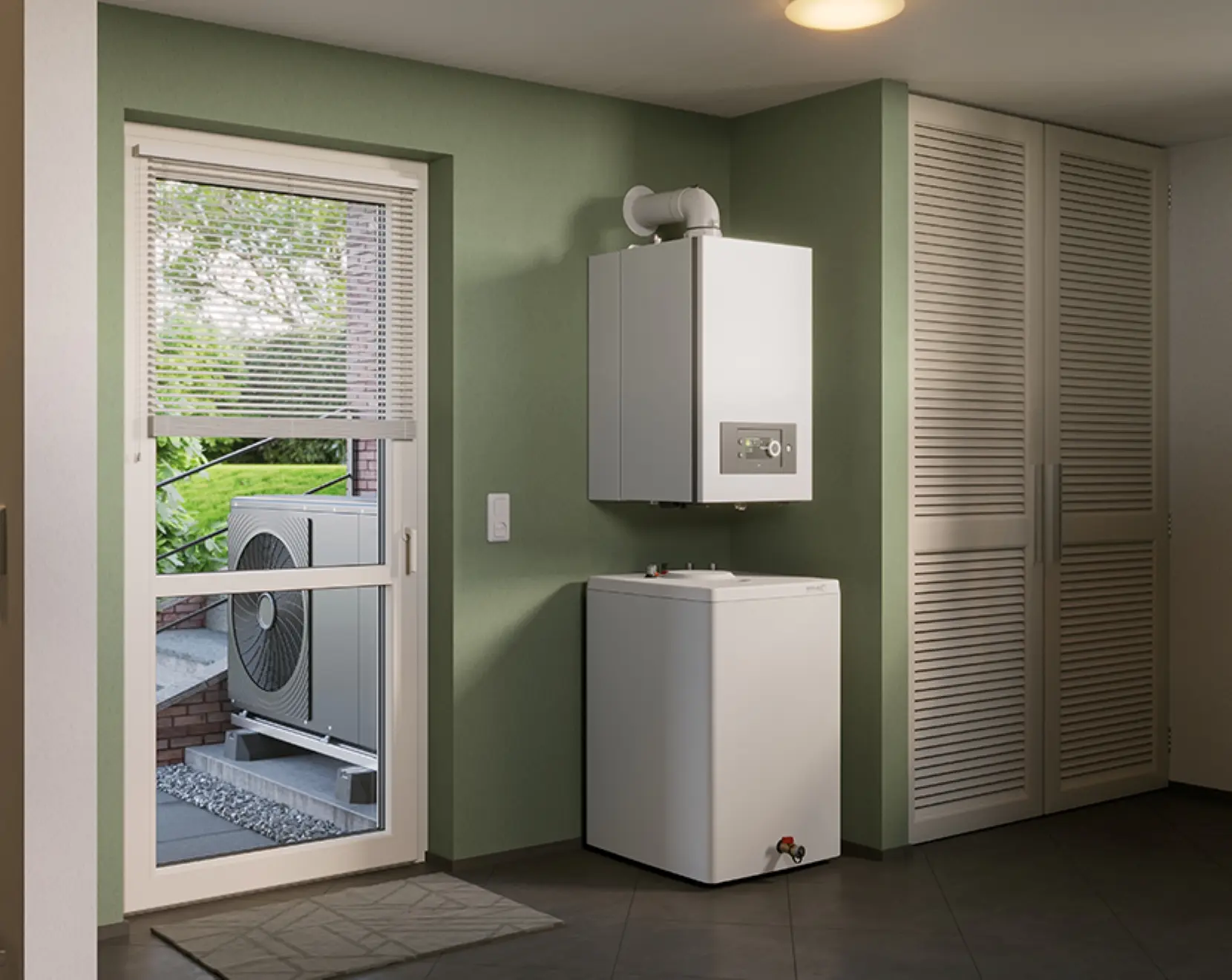 Piec gazowy kondensacyjny wiszący na ścianie Broetje WGB-K