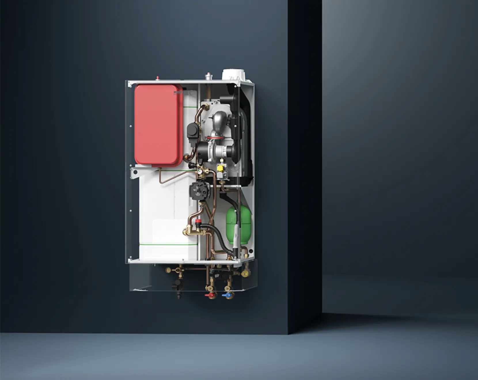 Piec gazowy kondensacyjny Broetje WGB-K przekrój