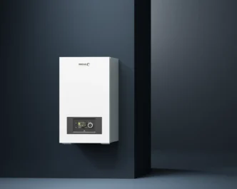 Pompa ciepła Broetje BLW Split D wisząca 4kW, 6kW, 8kW, jednostka wewnętrzna wizualizacja