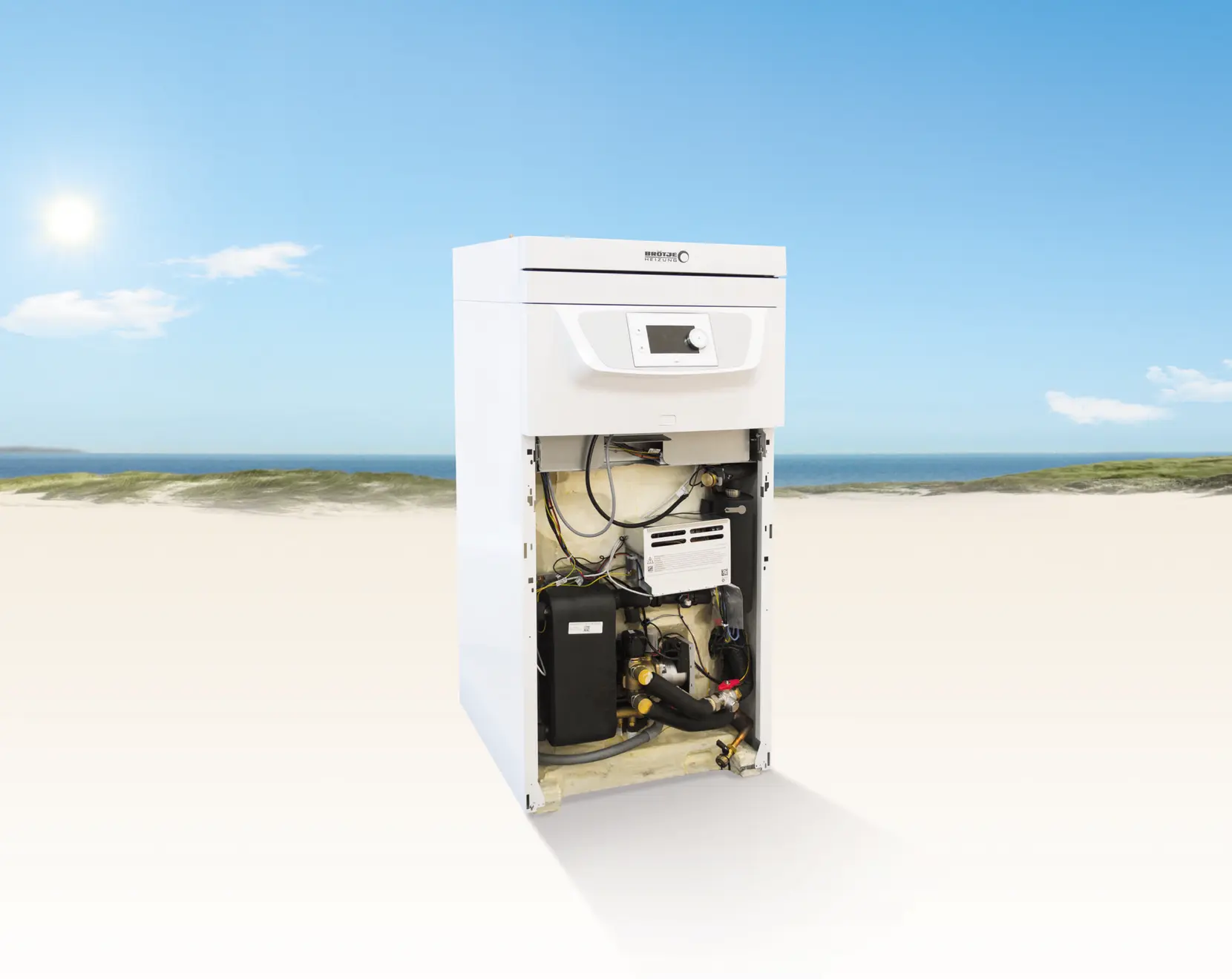 Pompa ciepła Broetje BLW Split-K seria C przekrój