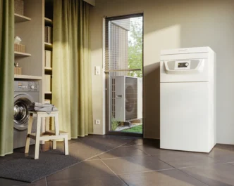 Pompa ciepła Broetje BLW SPLIT K seria D w pomieszczeniu