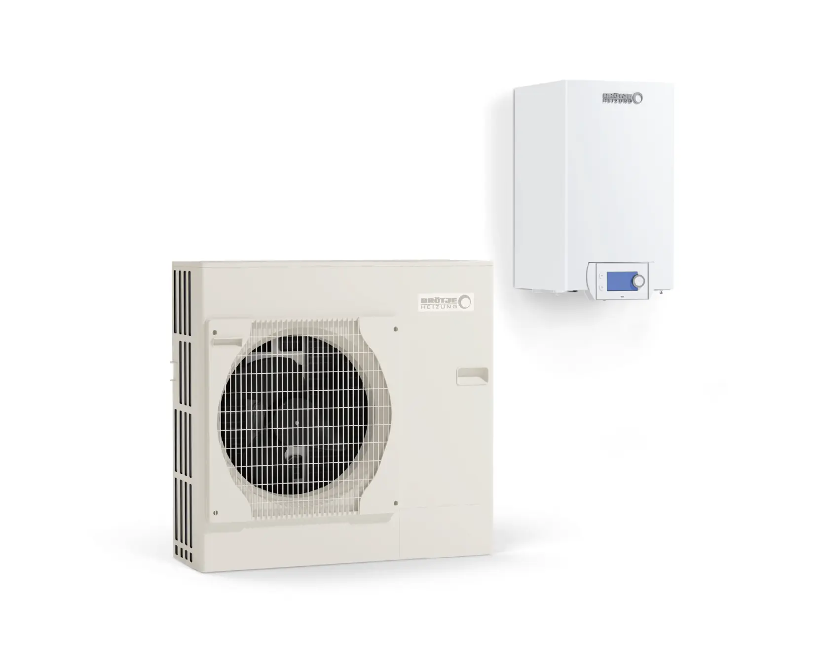 Pompa ciepła Broetje BLW Split C jednostka wewnętrzna i jednostka zewnętrzna