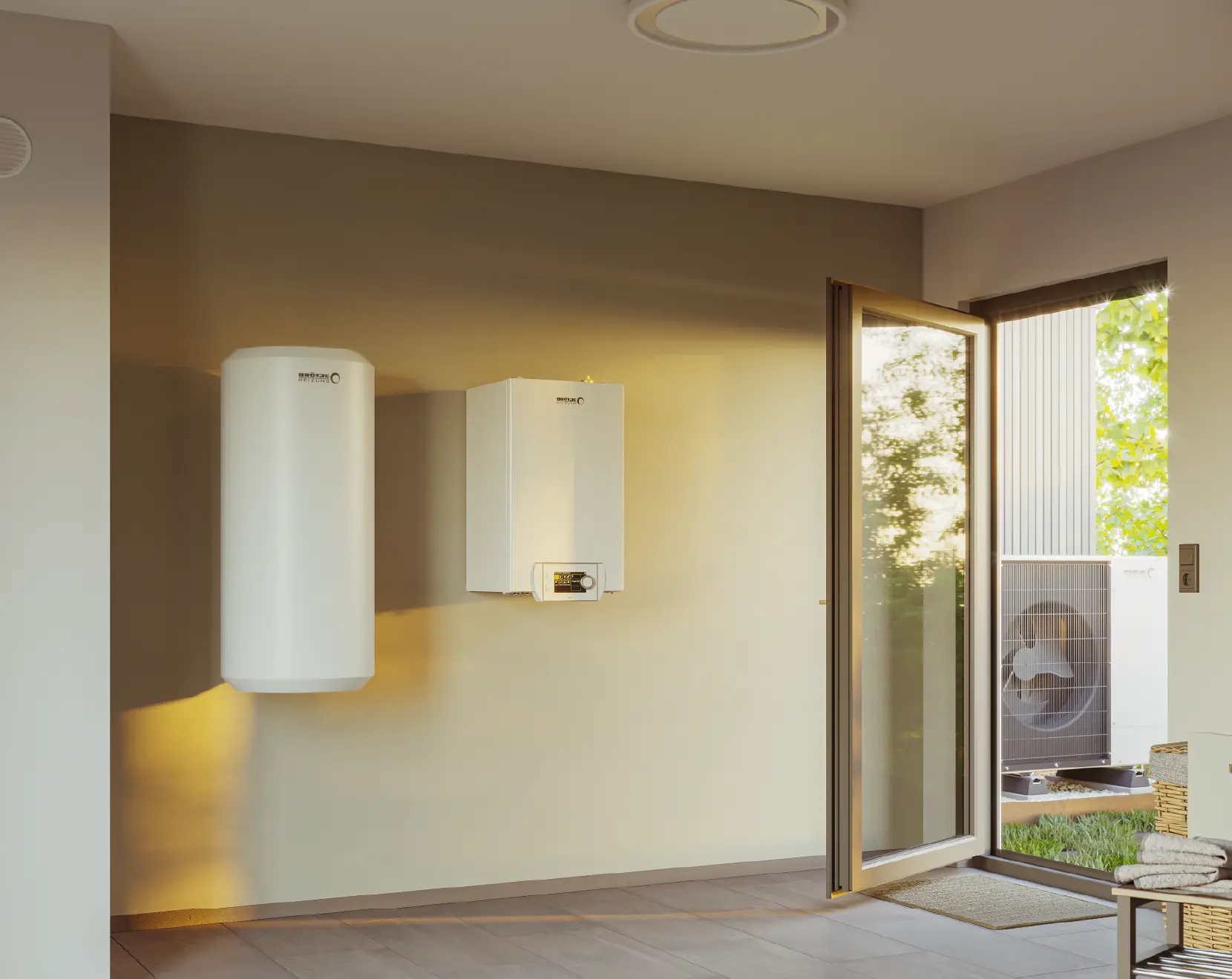 Pompa ciepła Broetje BLW Split C w domu