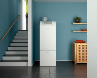 Kocioł kondensacyjny olejowy stojący Broetje BOB w pomieszczeniu