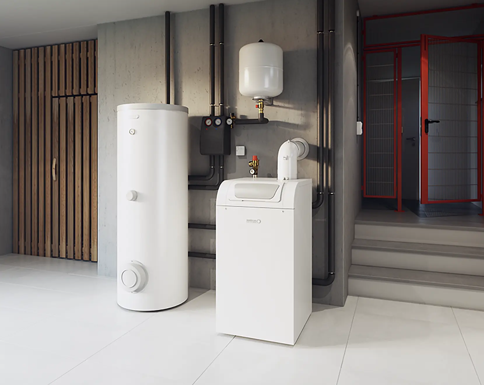 Piec kondensacyjny Broetje 50kW - 100kW w kotłowni