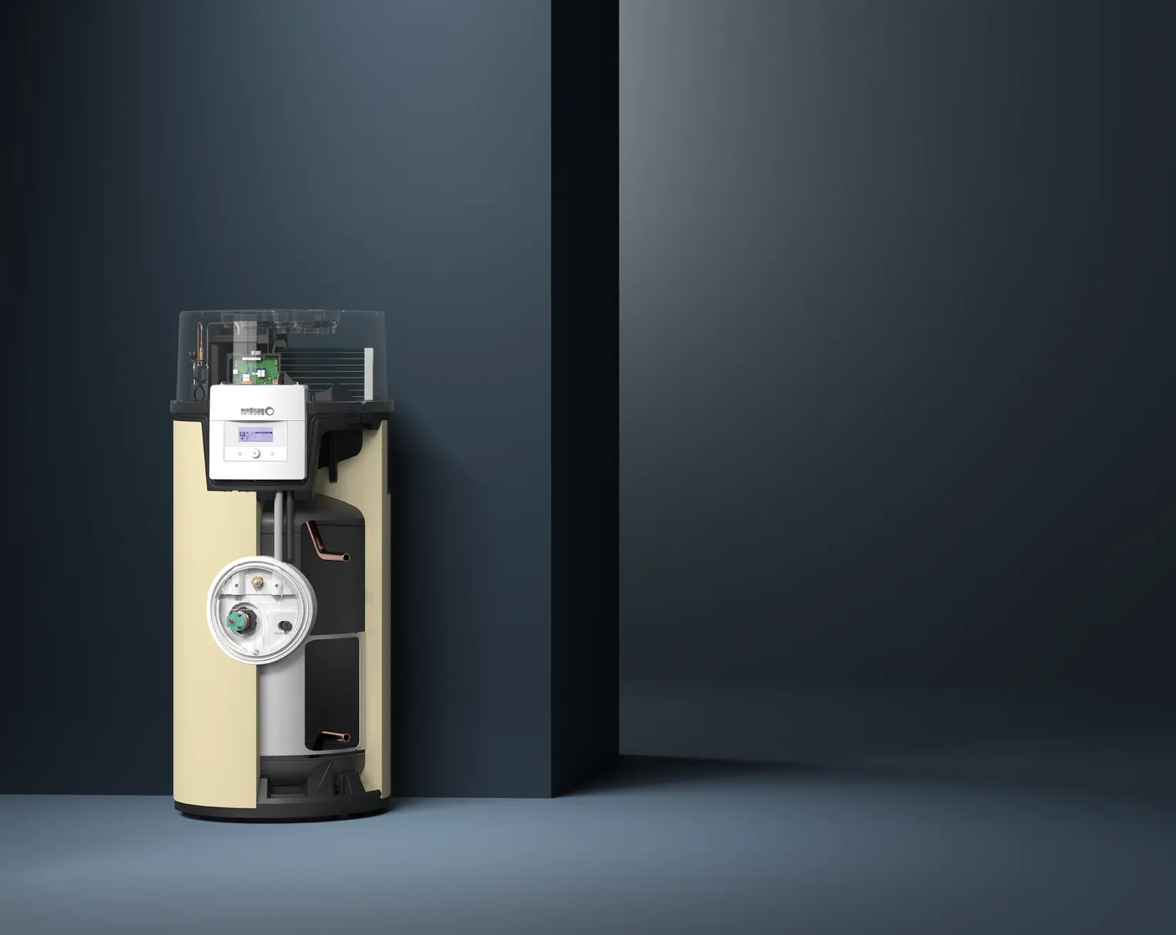 Pompa ciepła Broetje BTW stojąca wizualizacja