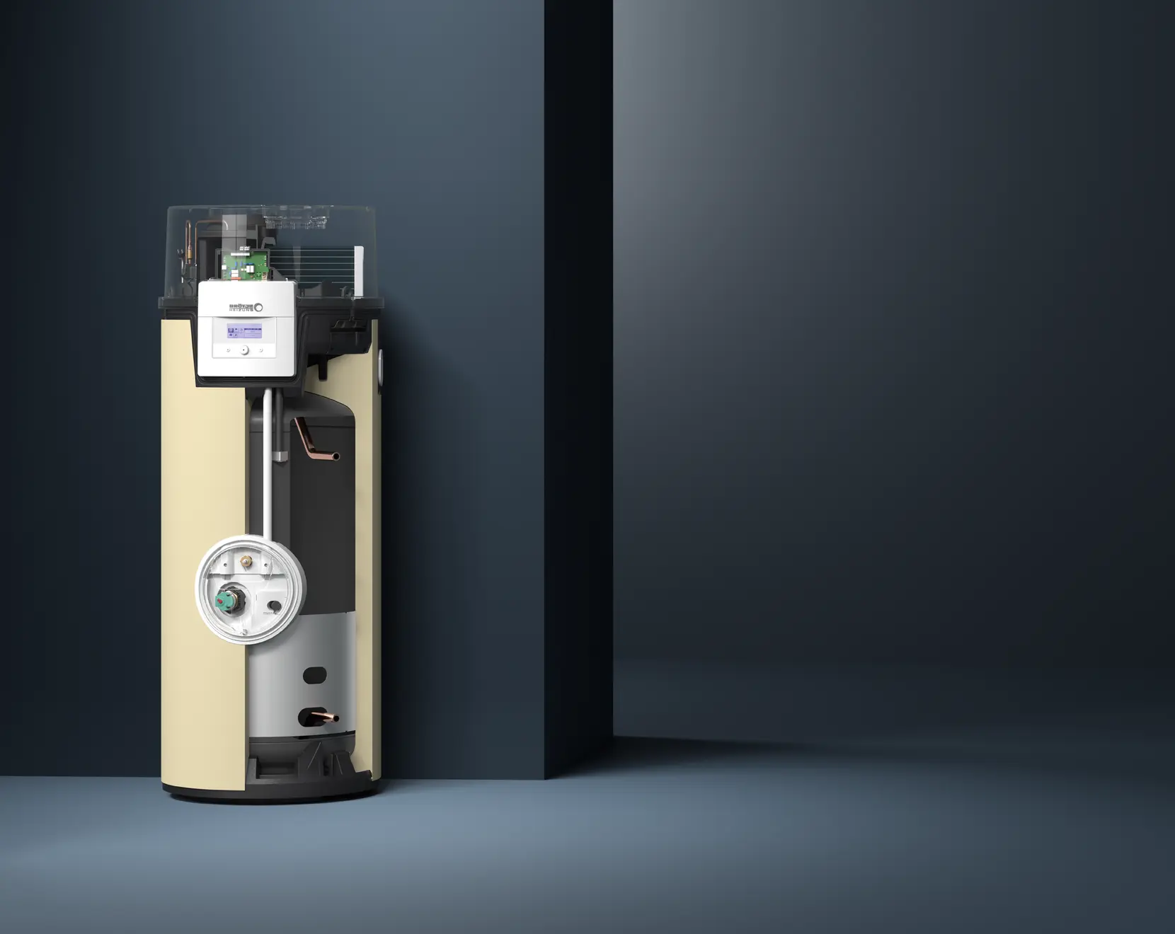 Pompa ciepła Broetje BTW250B stojąca wizualizacja