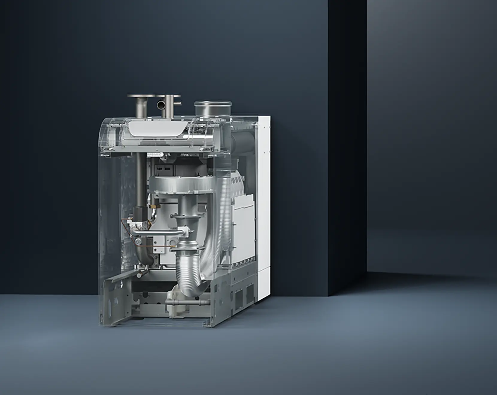 Kocioł kondensacyjny SGB stojący broetje o dużej mocy przekrój