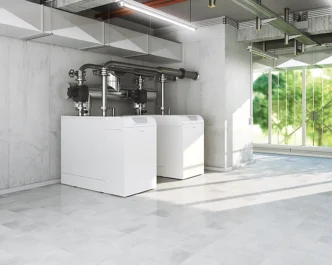 Kaskada kotłów kondensacyjnych stojących broetje